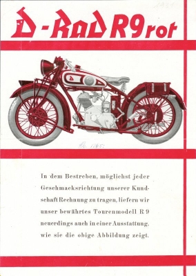 D-Rad R 9 brochure 1931