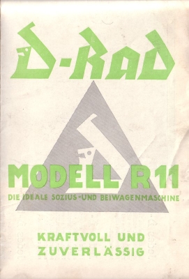 D-Rad R 11 Prospekt ca. 1932