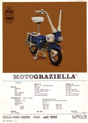 Moto Graziella brochure 1970s