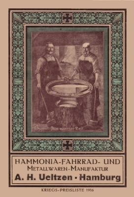 Hammonia Fahrrad Programm 1916