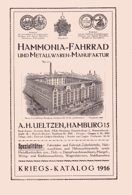 Hammonia Fahrrad Programm 1916