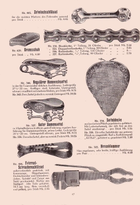 Hammonia Fahrrad Programm 1916