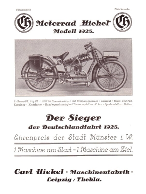 Hiekel 2 PS model brochure 1925