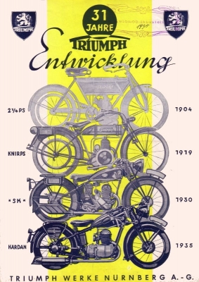 Triumph Programm 1935