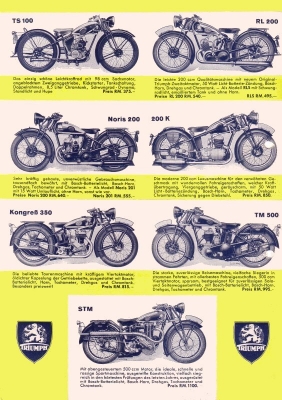 Triumph Programm 1935