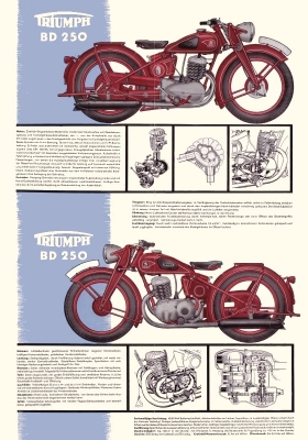 Triumph BD 250 Prospekt 1939