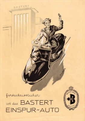 Bastert Einspurauto Prospekt 1952