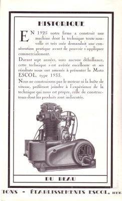 Escol program 1933