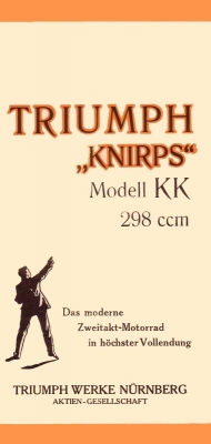 Triumph Knirps Modell KK 3 PS Prospekt 1924