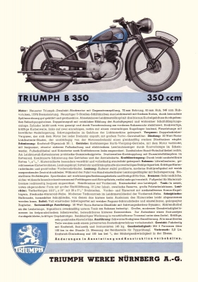 Triumph Programm 1939