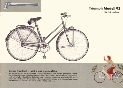 Triumph Fahrrad Prospekt 1954