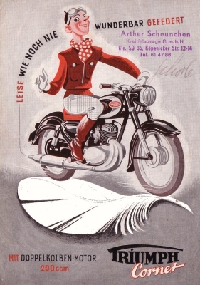 Triumph Cornet 200 brochure 1954