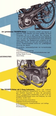 Triumph Knirps Prospekt 1955