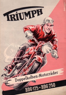 Triumph BDG 125 BDG 250 Prospekt 1953