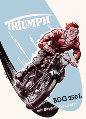 Triumph BDG 250 L Prospekt 1954