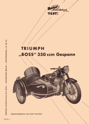 Triumph Boss Test 1953/54