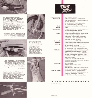 Triumph Fips Prospekt 1957