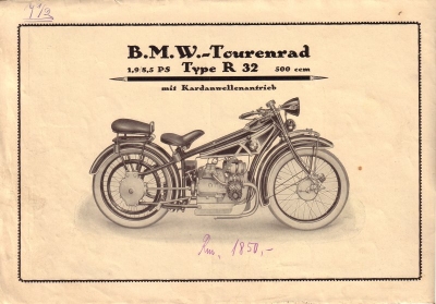 BMW program 1925