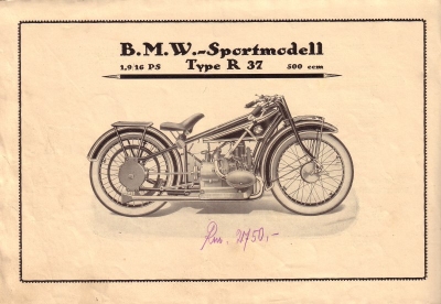 BMW program 1925