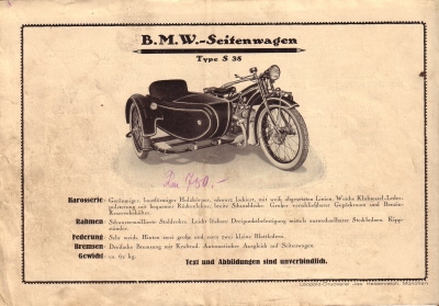 BMW program 1925