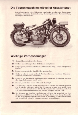 BMW R 52 und R 62 Prospekt 1928