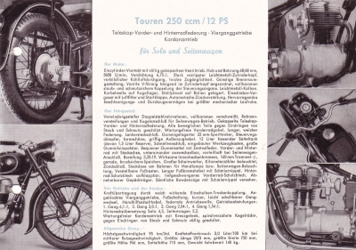 BMW R 25 brochure 1951