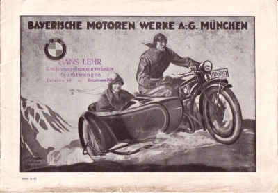 BMW program 1927