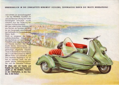 Heinkel Tourist 174 ccm brochure 1954