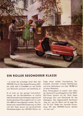 Heinkel Tourist 175 ccm Prospekt 1961