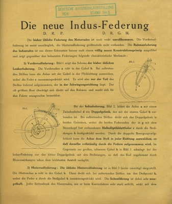 Indus Federungs-Prospekt 1924