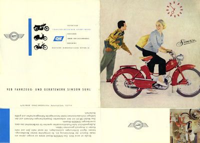 Simson Moped SR 2 E Prospekt 1960