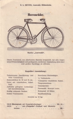 Victoria bicycle brochure 1911