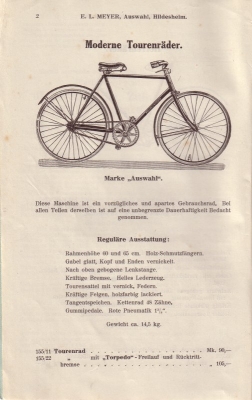 Victoria bicycle brochure 1911