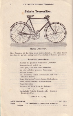 Victoria bicycle brochure 1911