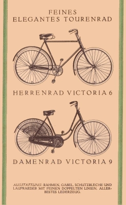 Victoria bicycle brochure 10.1924