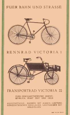 Victoria bicycle brochure 10.1924