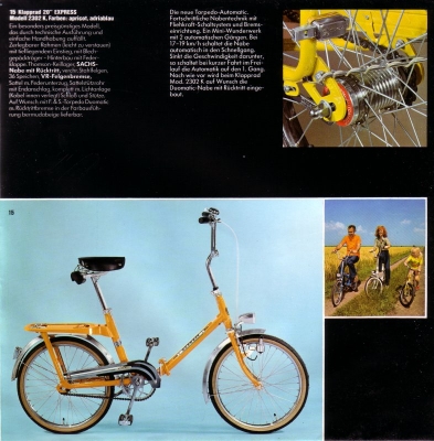 Victoria Fahrrad Programm 1974