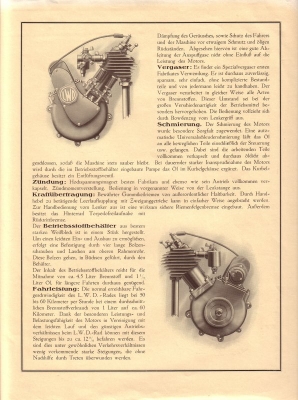 LWD Motorrad Prospekt ca. 1923