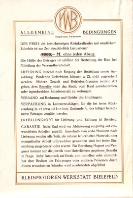 Tika Kleinkraftrad brochure ca.1923