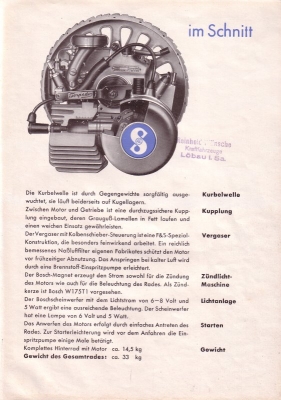 Sachs Saxonette Prospekt 1938