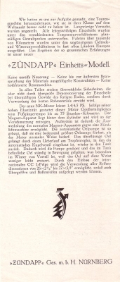 Zündapp Programm 1925