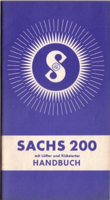 Sachs 200 Bedienungsanleitung 10.1955