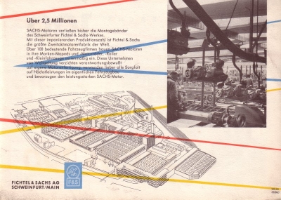 Sachs Motoren 100ccm Prospekt 1960