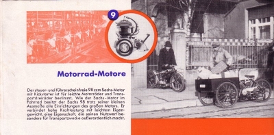 Sachs Motoren Prospekt ca. 1940