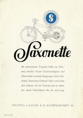 Sachs Saxonette Prospekt 1.1939