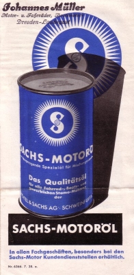 Sachs Motoroel brochure 7.1938