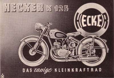 Hecker K 125 Prospekt 1950er Jahre