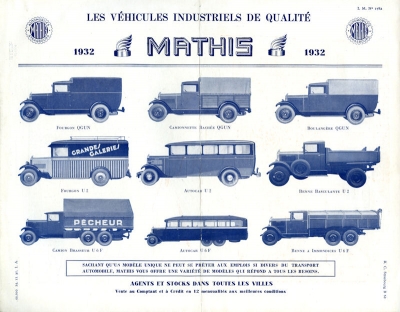 Mathis Lkw Programm 1932