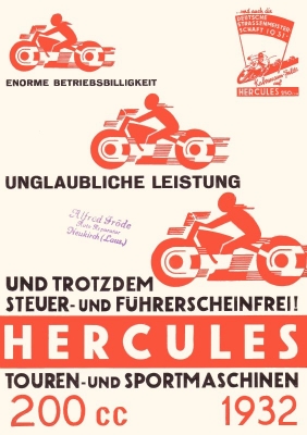 Hercules 200ccm brochure 1932