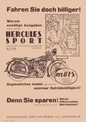 Hercules 200ccm brochure 1931